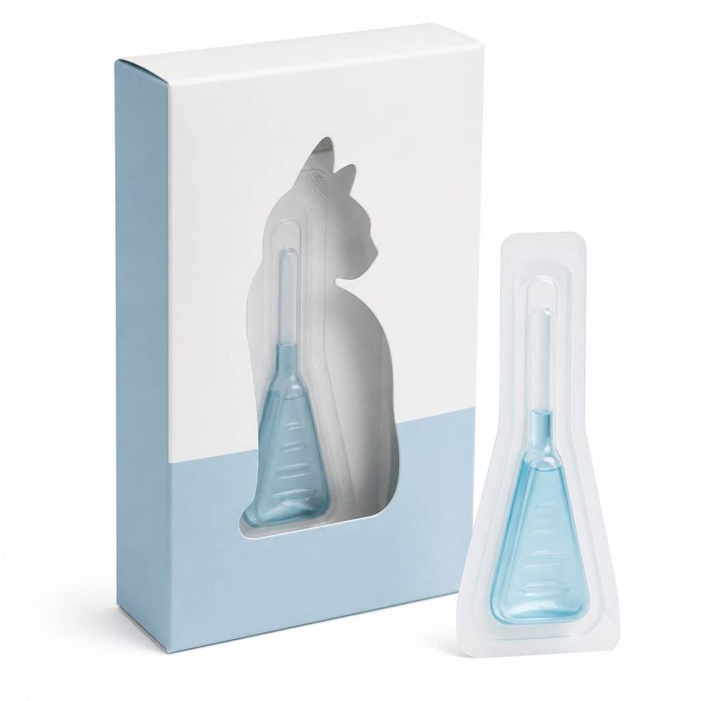 Pipette antiparasitaire chat anti-puces présenté seul