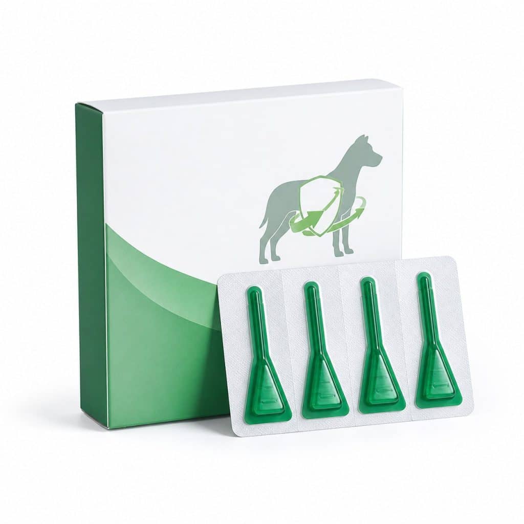 Pipettes antiparasitaires chien combiné vermifuge présenté seul